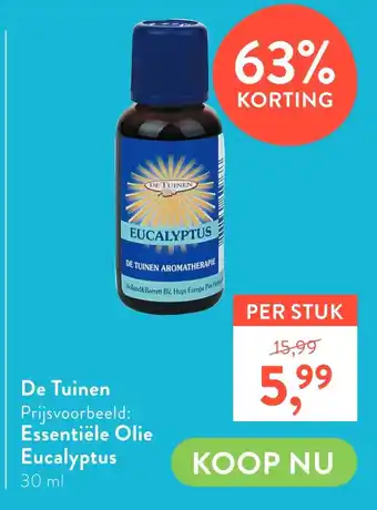 Holland & Barrett De Tuinen Essentiële Olie Eucalyptus aanbieding