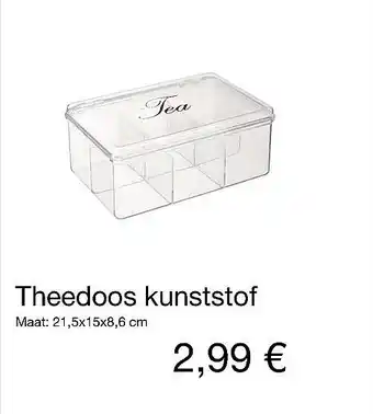 Kik Theedoos kunststof aanbieding