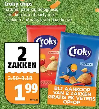 Poiesz Croky chips aanbieding