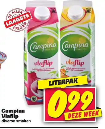 Nettorama Campina Vlaflip aanbieding