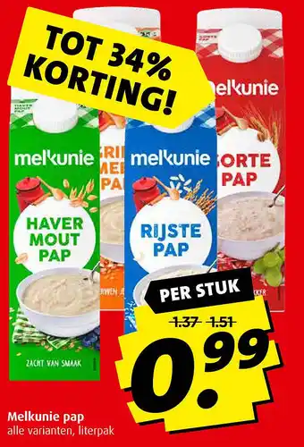 Boni Melkunie pap aanbieding