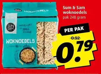 Boni Sum & Sam woknoedels W aanbieding