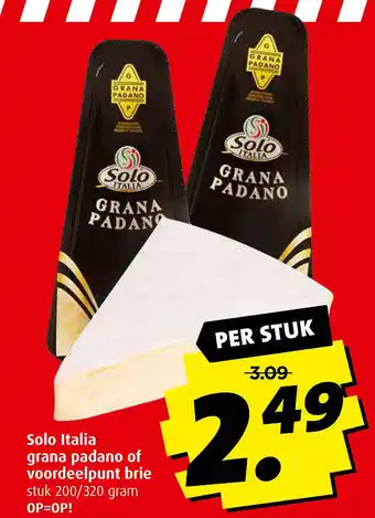 Boni Solo Italia grana padano of voordeelpunt brie aanbieding