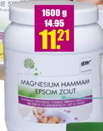 Gezond & Wel Magnesium Hammam Epsom-Badzout aanbieding