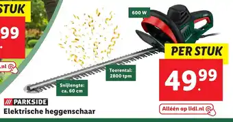 Lidl Parkside Elektrische heggenschaar aanbieding