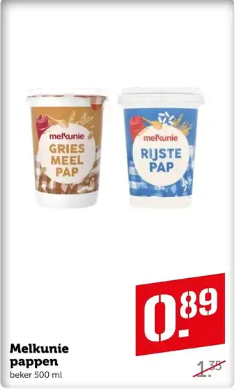 Coop Melkunie pappen 500 ml aanbieding