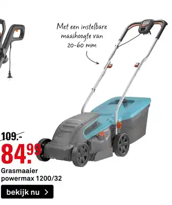 Karwei Grasmaaier powermax 1200/32 aanbieding