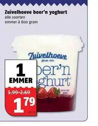 Poiesz Zuivelhoeve Boer'n Yoghurt aanbieding