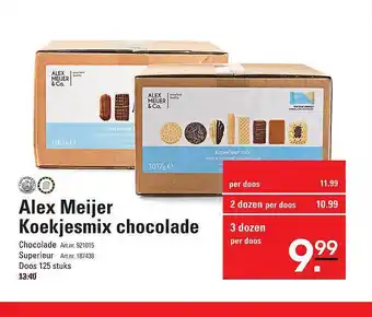 Sligro Alex Meijer Koekjesmix Chocolade aanbieding