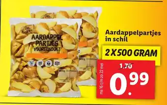 Lidl Aardappelpartjes in schil 2x500g aanbieding