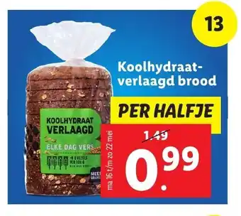 Lidl Koolhydraat- verlaagd brood aanbieding