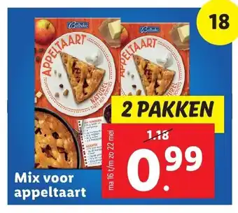 Lidl Mix voor appeltaart aanbieding