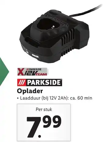 Lidl Parkside oplader aanbieding