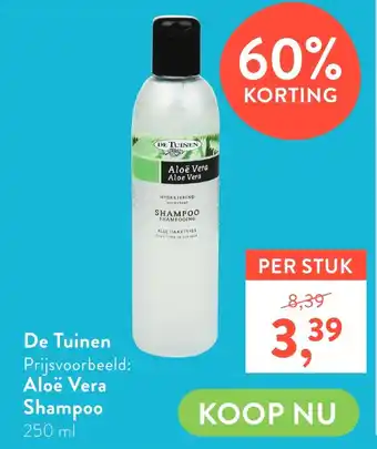 Holland & Barrett De Tuinen Aloë Vera Shampoo aanbieding