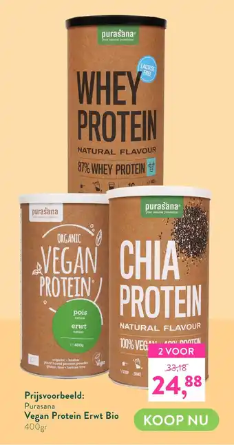 Holland & Barrett Purasana Vegan Protein Erwt Bio aanbieding