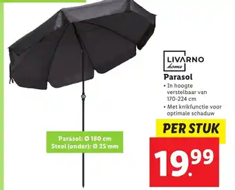 Lidl Livarno parasol aanbieding