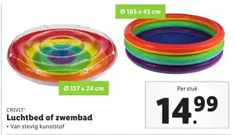 Lidl Luchtbed of zwembad aanbieding