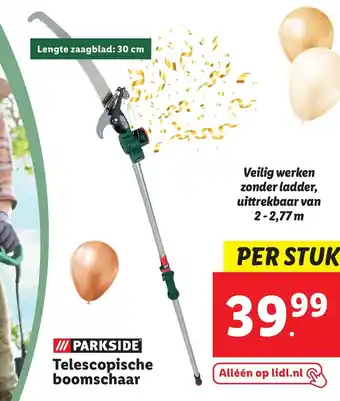 Lidl Parkside telescopische boomschaar aanbieding