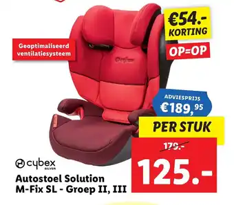 Lidl Autostoel solution M-fix SL - groep II, III aanbieding