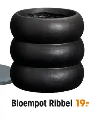 Kwantum Bloempot Ribbel aanbieding