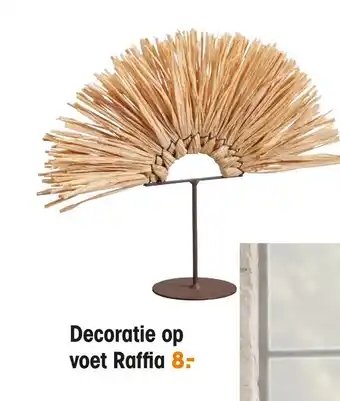 Kwantum Decoratie op voet Raffia aanbieding