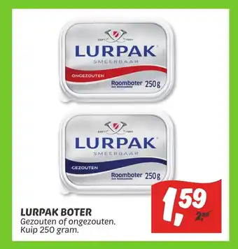 Dekamarkt Lurpak boter 250 gram aanbieding