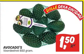 Dekamarkt Avocado's 650 gram aanbieding