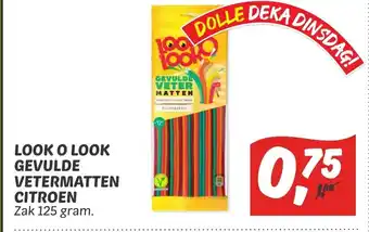 Dekamarkt Look o look gevulde vetermatten citroen  125 gram aanbieding