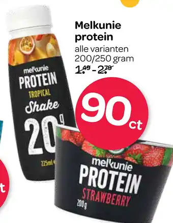 Spar Melkunie protein aanbieding