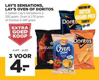 Jumbo Lay's sensations, lay's oven of doritos aanbieding