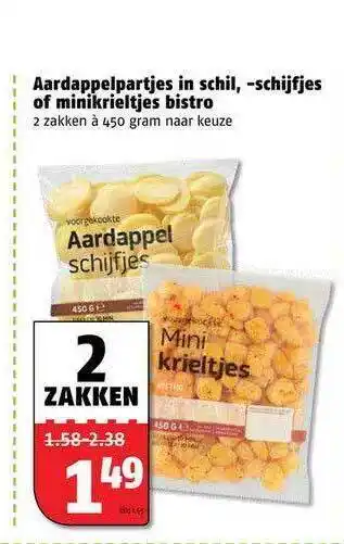 Poiesz Aardappelpartjes In Schil, -schijfjes Of Minikrieltjes Bistro aanbieding