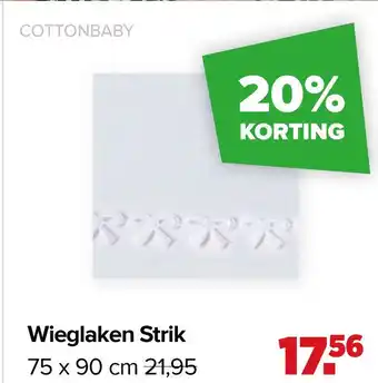 Babypark Wieglaken Strik aanbieding