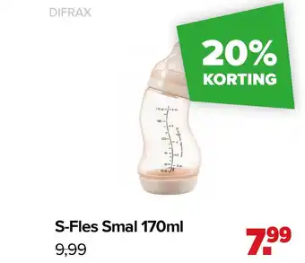 Babypark S-Fles Smal 170ml aanbieding