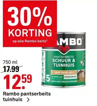 Karwei Rambo pantserbeits tuinhuis aanbieding