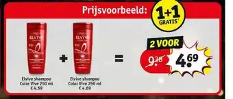 Kruidvat Elvive Shampoo Color Vive 1+1 Gratis aanbieding