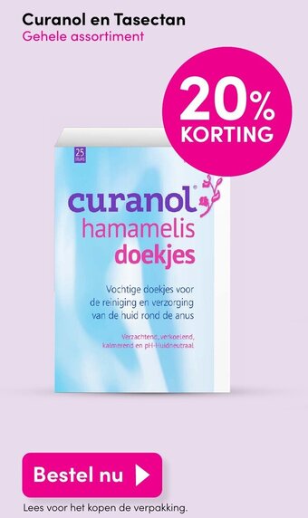DA Curanol en tasectan aanbieding