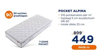 TotaalBED Pocket Alpina aanbieding