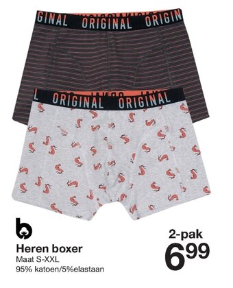 Zeeman Heren boxer aanbieding