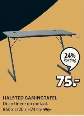 Jysk Halsted gamingtafel aanbieding