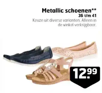 Trekpleister Metallic schoenen aanbieding