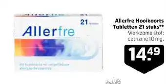 Trekpleister Allerfre Hooikoorts Tabletten 21 stuks aanbieding