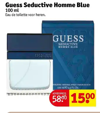 Kruidvat Guess Seductive Homme Blue 100 ml aanbieding