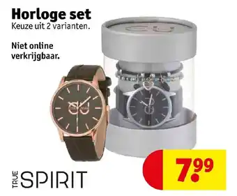 Kruidvat True spirit Horloge set aanbieding