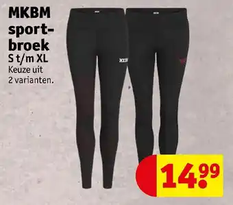 Kruidvat MKBM sportbroek S t/m XL aanbieding