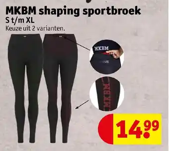 Kruidvat MKBM shaping sportbroek S t/m XL aanbieding