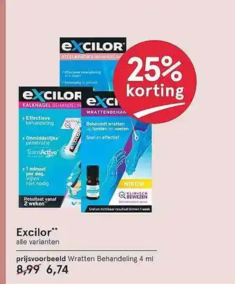 Etos Excilor wratten behandeling 25% Korting aanbieding