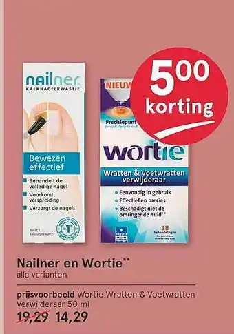 Etos Nailner en wortie 5.00 Korting aanbieding