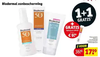 Kruidvat Biodermal zonbescherming aanbieding