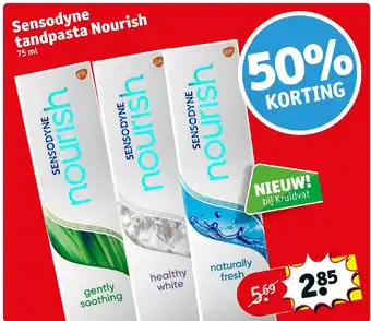 Kruidvat Sensodyne tandpasta Nourish 75 ml aanbieding