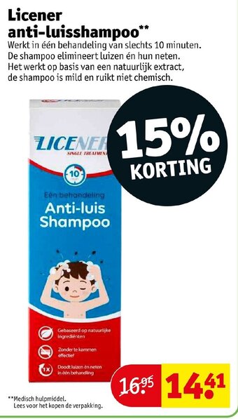 Kruidvat Licener anti-luisshampoo aanbieding